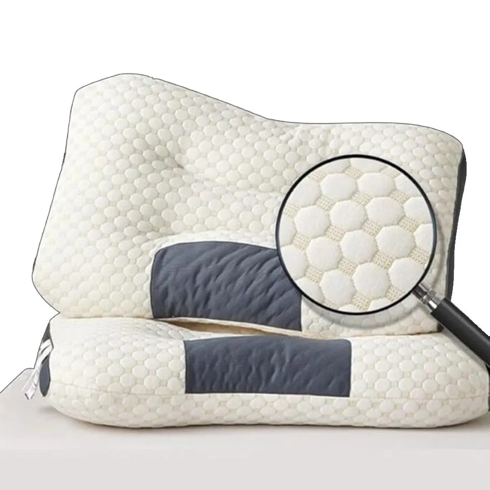 Miniatura 4 de Combo De 2 Almohadas 3d Algodon Full Cal